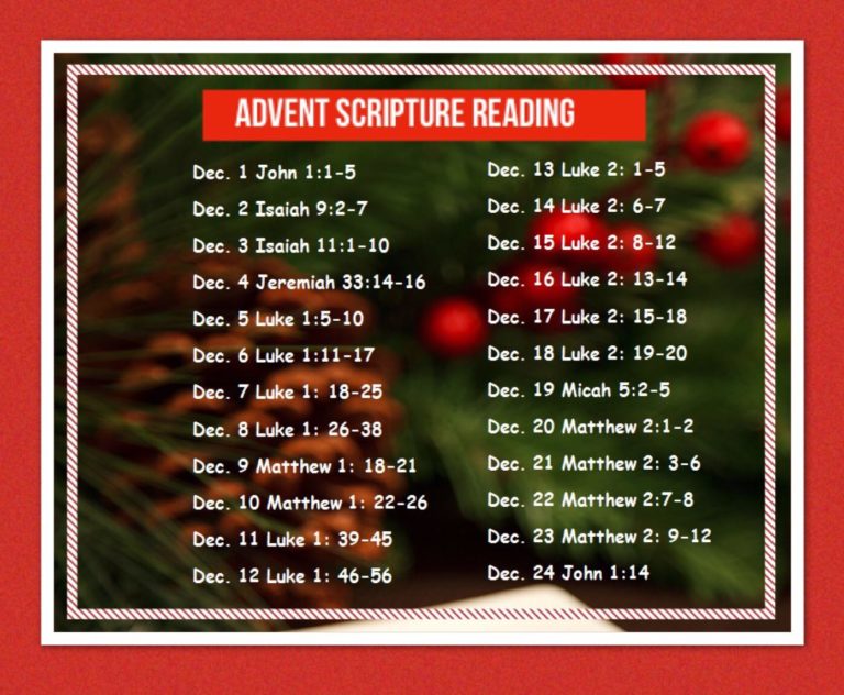 Advent scripture reading Riverside Advent Christian Church