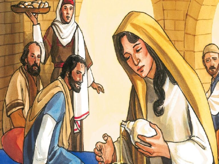 Mary washes Jesus feet | Riverside Advent Christian Church